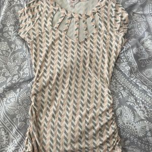 Candies printed scrunch bodycon top!